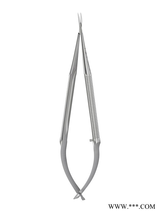 FST弹簧剪15401-12 圆柄显微弹簧剪 代理FST手术器械 Vannas剪刀