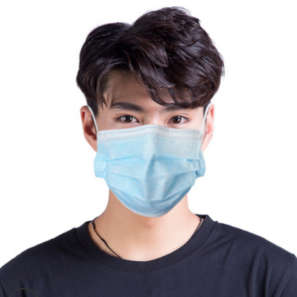 医用一次性使用口罩成人蓝色三层口罩厚50只铝膜包装现货工厂直批