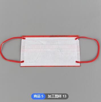 厂家加工印花动漫中国红一次性口罩定制成人民用防尘防护口罩批发